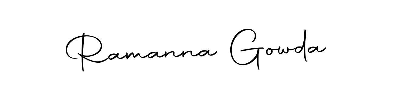 Create a beautiful signature design for name Ramanna Gowda. With this signature (Autography-DOLnW) fonts, you can make a handwritten signature for free. Ramanna Gowda signature style 10 images and pictures png