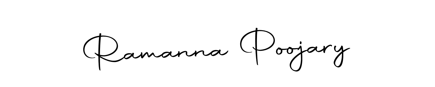 Design your own signature with our free online signature maker. With this signature software, you can create a handwritten (Autography-DOLnW) signature for name Ramanna Poojary. Ramanna Poojary signature style 10 images and pictures png