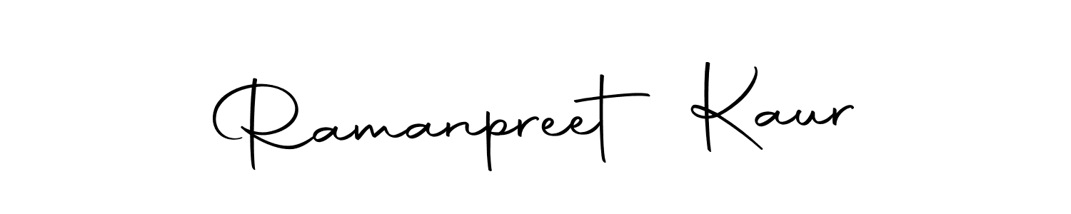 Design your own signature with our free online signature maker. With this signature software, you can create a handwritten (Autography-DOLnW) signature for name Ramanpreet Kaur. Ramanpreet Kaur signature style 10 images and pictures png