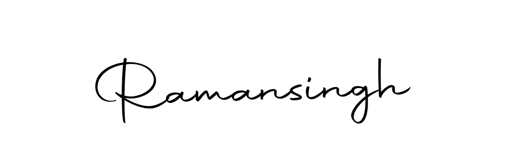 Use a signature maker to create a handwritten signature online. With this signature software, you can design (Autography-DOLnW) your own signature for name Ramansingh. Ramansingh signature style 10 images and pictures png