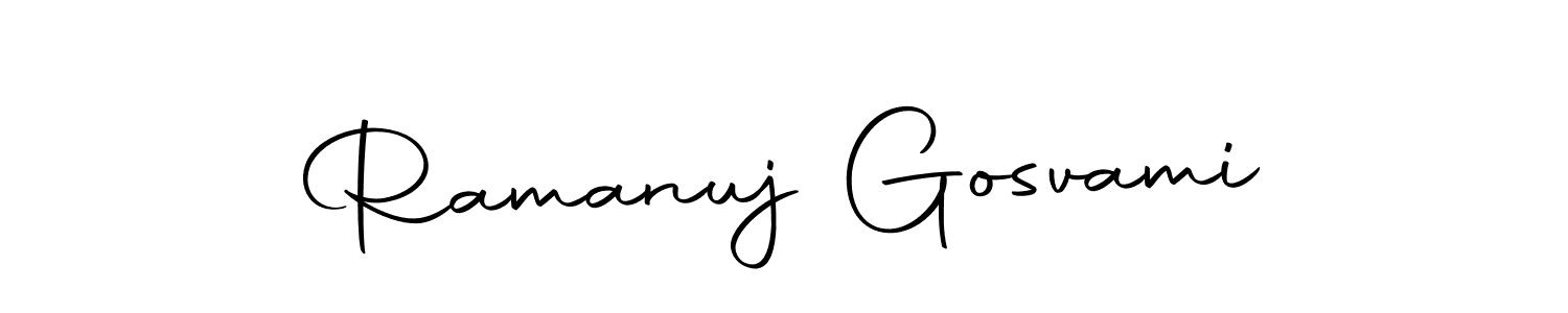 Design your own signature with our free online signature maker. With this signature software, you can create a handwritten (Autography-DOLnW) signature for name Ramanuj Gosvami. Ramanuj Gosvami signature style 10 images and pictures png