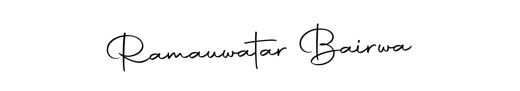 Design your own signature with our free online signature maker. With this signature software, you can create a handwritten (Autography-DOLnW) signature for name Ramauwatar Bairwa. Ramauwatar Bairwa signature style 10 images and pictures png