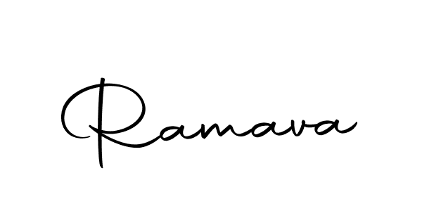 Design your own signature with our free online signature maker. With this signature software, you can create a handwritten (Autography-DOLnW) signature for name Ramava. Ramava signature style 10 images and pictures png