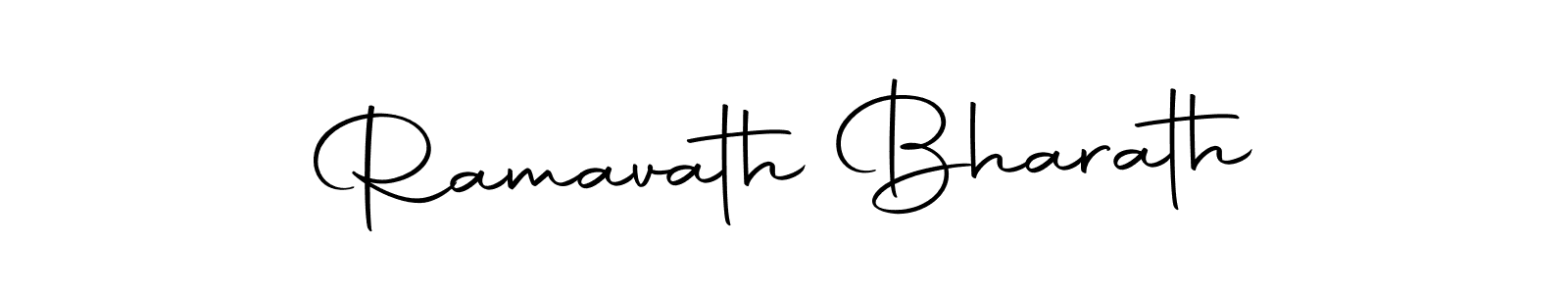 Design your own signature with our free online signature maker. With this signature software, you can create a handwritten (Autography-DOLnW) signature for name Ramavath Bharath. Ramavath Bharath signature style 10 images and pictures png