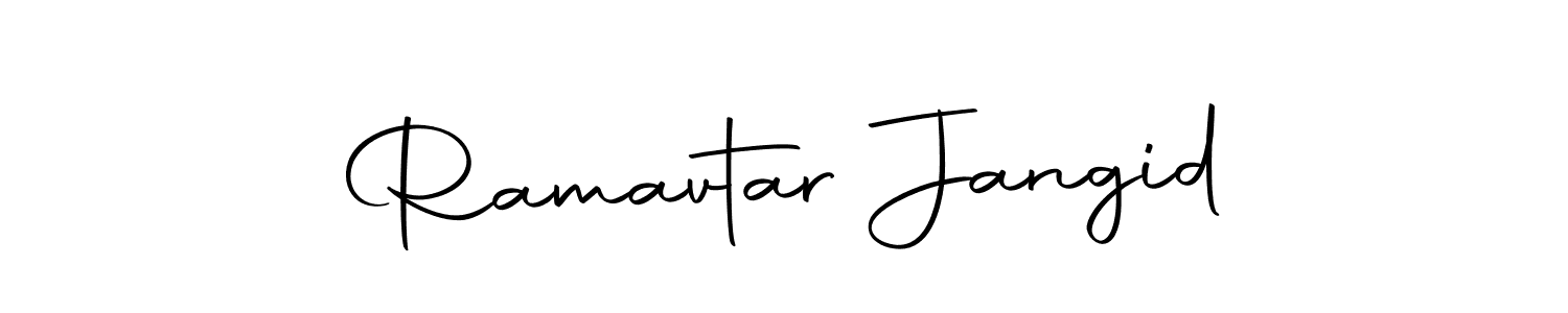 This is the best signature style for the Ramavtar Jangid name. Also you like these signature font (Autography-DOLnW). Mix name signature. Ramavtar Jangid signature style 10 images and pictures png