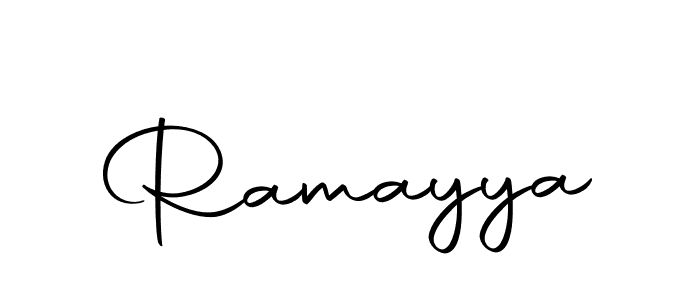 Create a beautiful signature design for name Ramayya. With this signature (Autography-DOLnW) fonts, you can make a handwritten signature for free. Ramayya signature style 10 images and pictures png