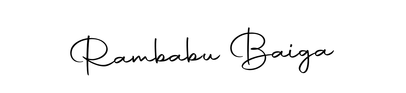 Design your own signature with our free online signature maker. With this signature software, you can create a handwritten (Autography-DOLnW) signature for name Rambabu Baiga. Rambabu Baiga signature style 10 images and pictures png
