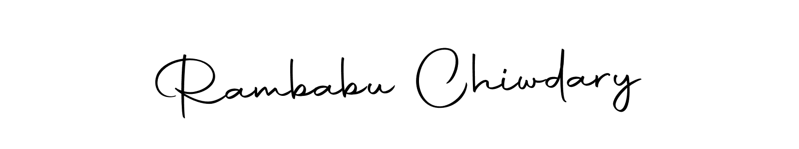 Autography-DOLnW is a professional signature style that is perfect for those who want to add a touch of class to their signature. It is also a great choice for those who want to make their signature more unique. Get Rambabu Chiwdary name to fancy signature for free. Rambabu Chiwdary signature style 10 images and pictures png