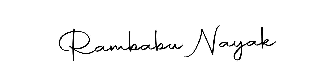 How to make Rambabu Nayak signature? Autography-DOLnW is a professional autograph style. Create handwritten signature for Rambabu Nayak name. Rambabu Nayak signature style 10 images and pictures png