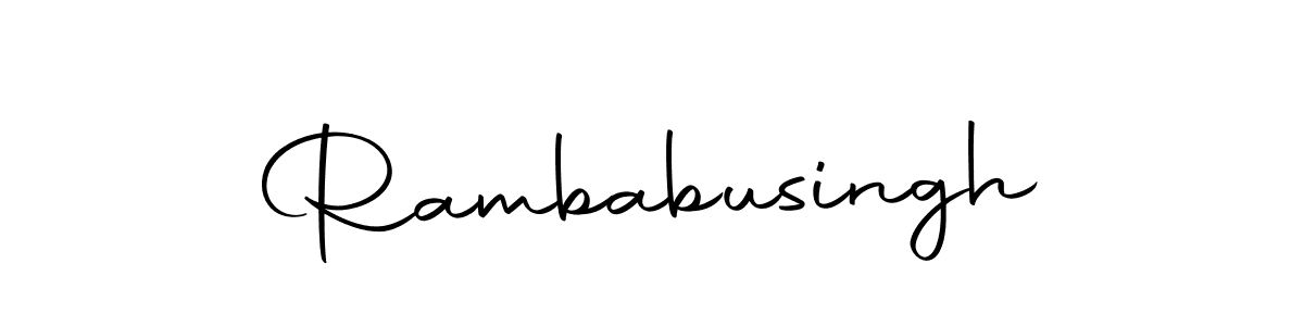 Make a beautiful signature design for name Rambabusingh. With this signature (Autography-DOLnW) style, you can create a handwritten signature for free. Rambabusingh signature style 10 images and pictures png