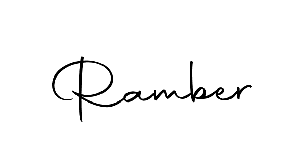 if you are searching for the best signature style for your name Ramber. so please give up your signature search. here we have designed multiple signature styles  using Autography-DOLnW. Ramber signature style 10 images and pictures png