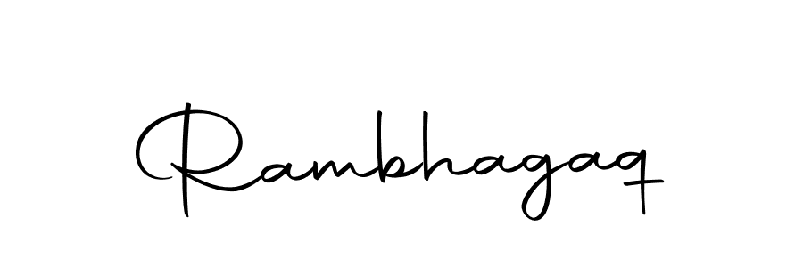 Create a beautiful signature design for name Rambhagaq. With this signature (Autography-DOLnW) fonts, you can make a handwritten signature for free. Rambhagaq signature style 10 images and pictures png