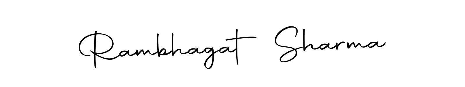 Make a beautiful signature design for name Rambhagat Sharma. With this signature (Autography-DOLnW) style, you can create a handwritten signature for free. Rambhagat Sharma signature style 10 images and pictures png