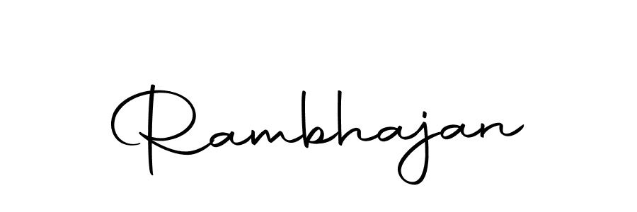 Make a beautiful signature design for name Rambhajan. With this signature (Autography-DOLnW) style, you can create a handwritten signature for free. Rambhajan signature style 10 images and pictures png