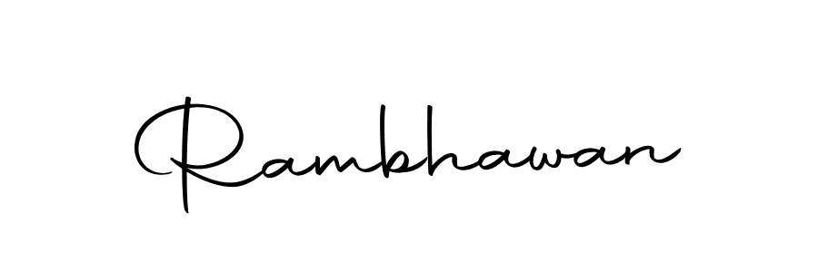 Make a beautiful signature design for name Rambhawan. With this signature (Autography-DOLnW) style, you can create a handwritten signature for free. Rambhawan signature style 10 images and pictures png