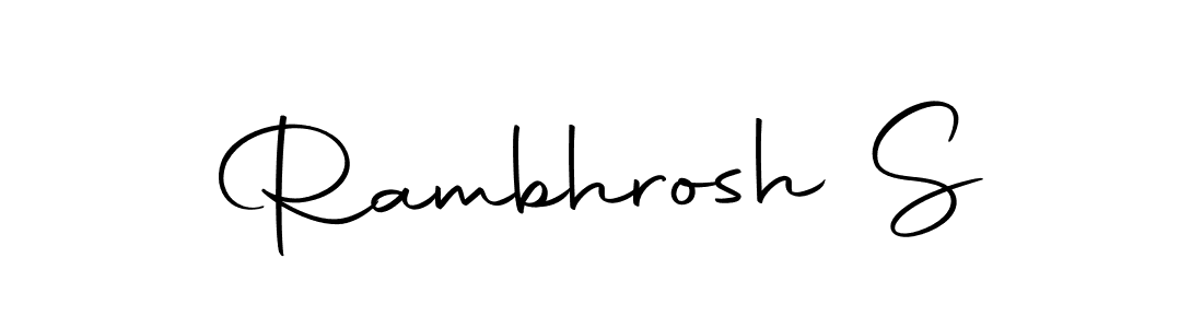 Make a short Rambhrosh S signature style. Manage your documents anywhere anytime using Autography-DOLnW. Create and add eSignatures, submit forms, share and send files easily. Rambhrosh S signature style 10 images and pictures png