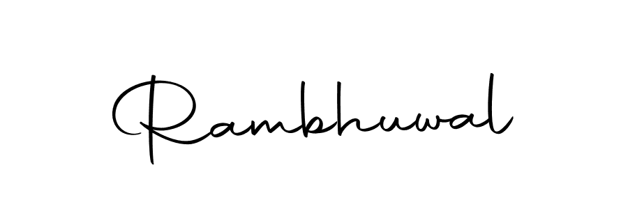 Create a beautiful signature design for name Rambhuwal. With this signature (Autography-DOLnW) fonts, you can make a handwritten signature for free. Rambhuwal signature style 10 images and pictures png