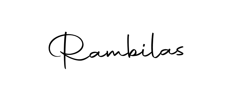 Rambilas stylish signature style. Best Handwritten Sign (Autography-DOLnW) for my name. Handwritten Signature Collection Ideas for my name Rambilas. Rambilas signature style 10 images and pictures png