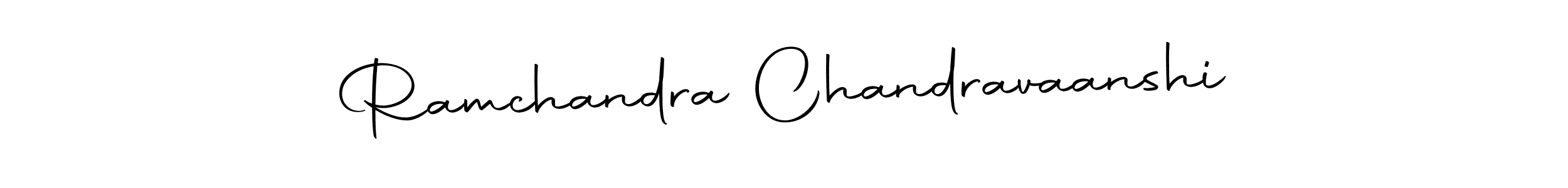 How to make Ramchandra Chandravaanshi name signature. Use Autography-DOLnW style for creating short signs online. This is the latest handwritten sign. Ramchandra Chandravaanshi signature style 10 images and pictures png