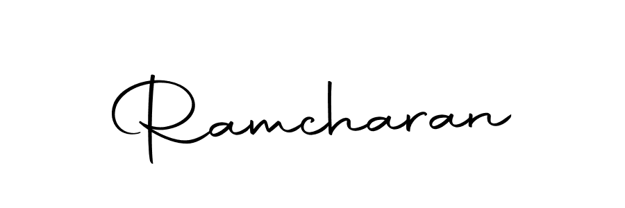 Create a beautiful signature design for name Ramcharan. With this signature (Autography-DOLnW) fonts, you can make a handwritten signature for free. Ramcharan signature style 10 images and pictures png