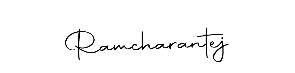 You should practise on your own different ways (Autography-DOLnW) to write your name (Ramcharantej) in signature. don't let someone else do it for you. Ramcharantej signature style 10 images and pictures png