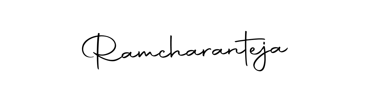 The best way (Autography-DOLnW) to make a short signature is to pick only two or three words in your name. The name Ramcharanteja include a total of six letters. For converting this name. Ramcharanteja signature style 10 images and pictures png