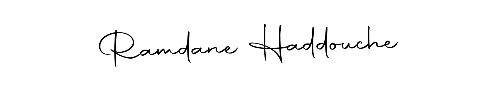 Make a short Ramdane Haddouche signature style. Manage your documents anywhere anytime using Autography-DOLnW. Create and add eSignatures, submit forms, share and send files easily. Ramdane Haddouche signature style 10 images and pictures png