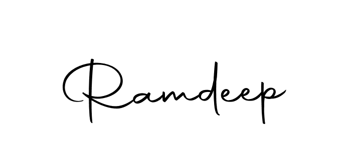 Use a signature maker to create a handwritten signature online. With this signature software, you can design (Autography-DOLnW) your own signature for name Ramdeep. Ramdeep signature style 10 images and pictures png