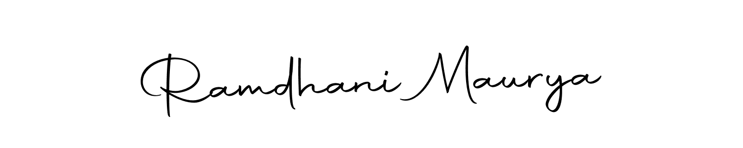 Use a signature maker to create a handwritten signature online. With this signature software, you can design (Autography-DOLnW) your own signature for name Ramdhani Maurya. Ramdhani Maurya signature style 10 images and pictures png
