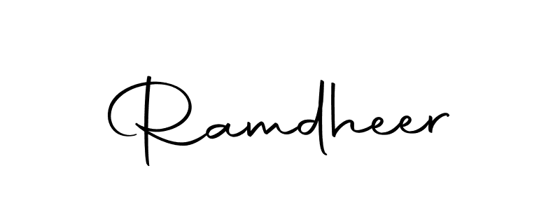 Make a beautiful signature design for name Ramdheer. With this signature (Autography-DOLnW) style, you can create a handwritten signature for free. Ramdheer signature style 10 images and pictures png