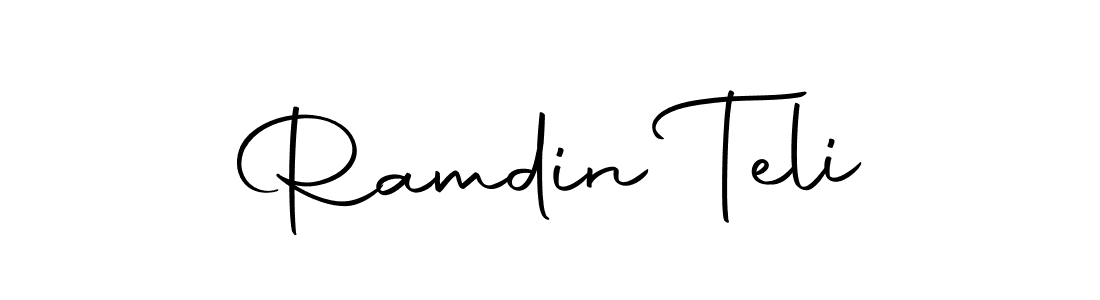 Design your own signature with our free online signature maker. With this signature software, you can create a handwritten (Autography-DOLnW) signature for name Ramdin Teli. Ramdin Teli signature style 10 images and pictures png