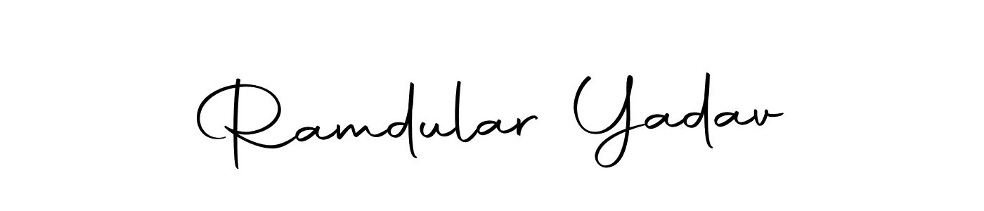 You should practise on your own different ways (Autography-DOLnW) to write your name (Ramdular Yadav) in signature. don't let someone else do it for you. Ramdular Yadav signature style 10 images and pictures png