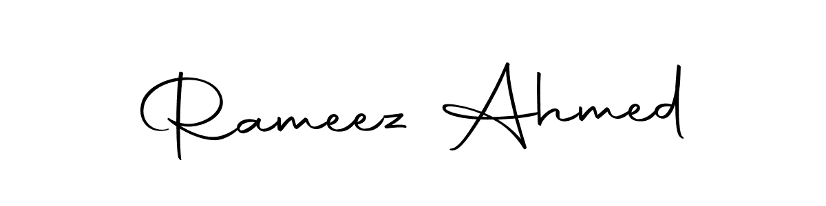 Make a beautiful signature design for name Rameez Ahmed. With this signature (Autography-DOLnW) style, you can create a handwritten signature for free. Rameez Ahmed signature style 10 images and pictures png