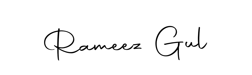 Design your own signature with our free online signature maker. With this signature software, you can create a handwritten (Autography-DOLnW) signature for name Rameez Gul. Rameez Gul signature style 10 images and pictures png