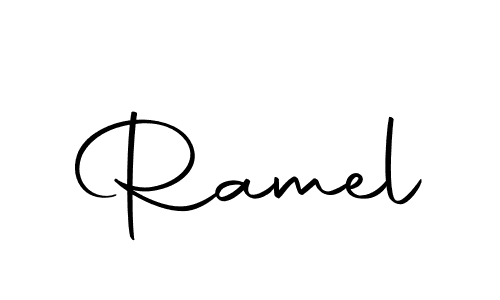 How to make Ramel name signature. Use Autography-DOLnW style for creating short signs online. This is the latest handwritten sign. Ramel signature style 10 images and pictures png