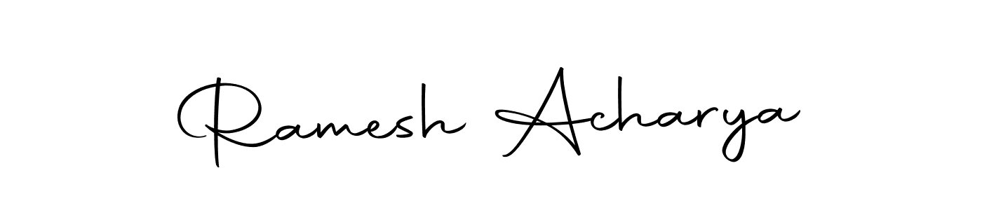 Design your own signature with our free online signature maker. With this signature software, you can create a handwritten (Autography-DOLnW) signature for name Ramesh Acharya. Ramesh Acharya signature style 10 images and pictures png