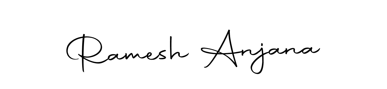 Use a signature maker to create a handwritten signature online. With this signature software, you can design (Autography-DOLnW) your own signature for name Ramesh Anjana. Ramesh Anjana signature style 10 images and pictures png