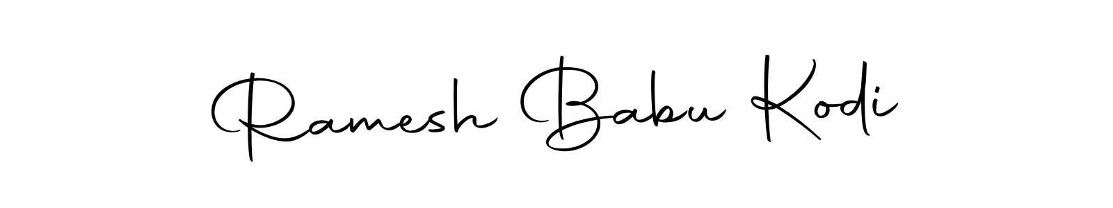 Design your own signature with our free online signature maker. With this signature software, you can create a handwritten (Autography-DOLnW) signature for name Ramesh Babu Kodi. Ramesh Babu Kodi signature style 10 images and pictures png