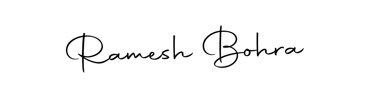 How to make Ramesh Bohra name signature. Use Autography-DOLnW style for creating short signs online. This is the latest handwritten sign. Ramesh Bohra signature style 10 images and pictures png
