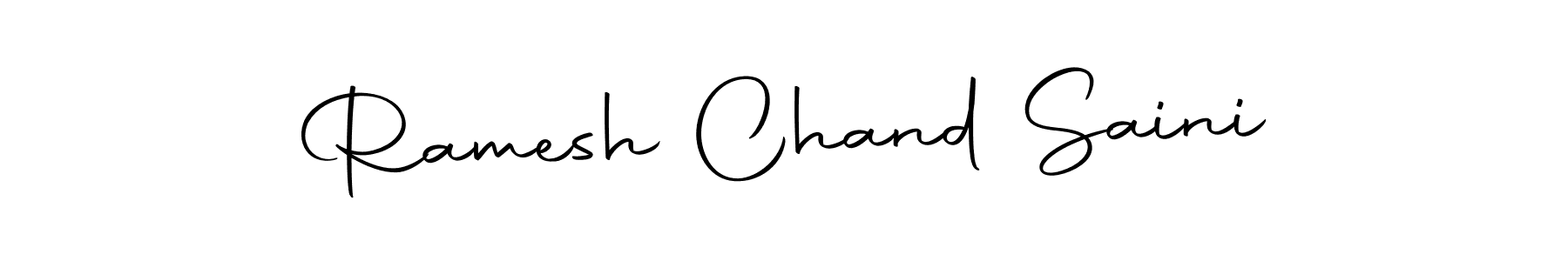 How to make Ramesh Chand Saini name signature. Use Autography-DOLnW style for creating short signs online. This is the latest handwritten sign. Ramesh Chand Saini signature style 10 images and pictures png