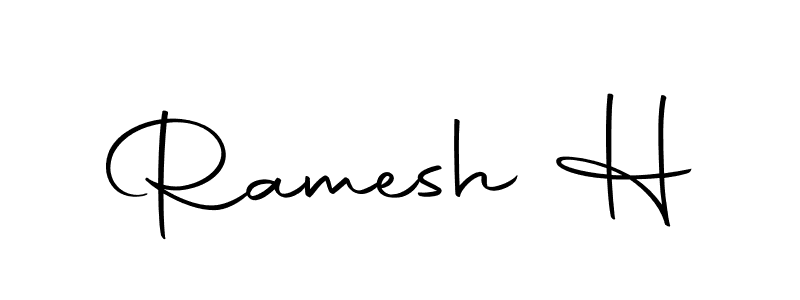 It looks lik you need a new signature style for name Ramesh H. Design unique handwritten (Autography-DOLnW) signature with our free signature maker in just a few clicks. Ramesh H signature style 10 images and pictures png