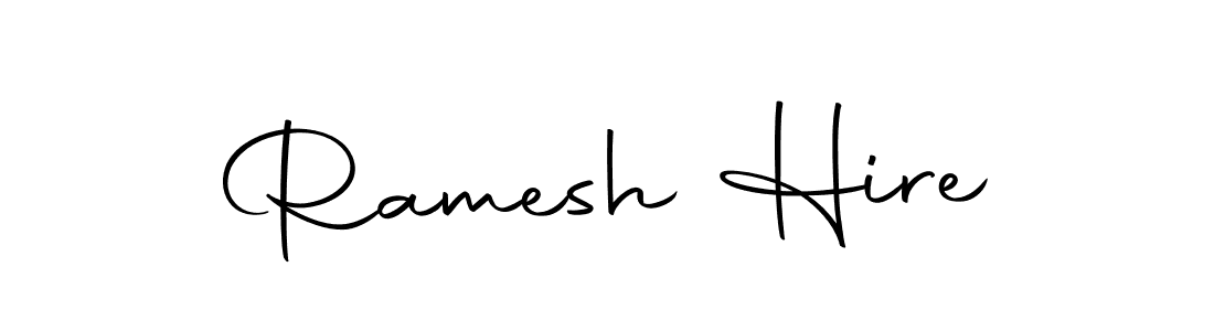 You should practise on your own different ways (Autography-DOLnW) to write your name (Ramesh Hire) in signature. don't let someone else do it for you. Ramesh Hire signature style 10 images and pictures png