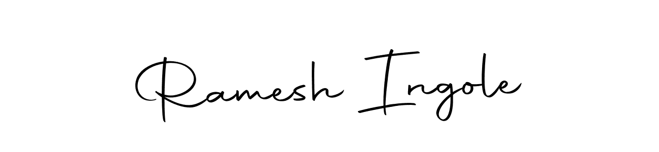 Design your own signature with our free online signature maker. With this signature software, you can create a handwritten (Autography-DOLnW) signature for name Ramesh Ingole. Ramesh Ingole signature style 10 images and pictures png