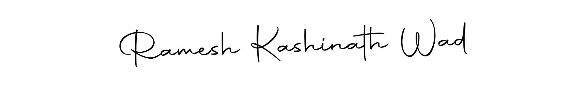 Create a beautiful signature design for name Ramesh Kashinath Wad. With this signature (Autography-DOLnW) fonts, you can make a handwritten signature for free. Ramesh Kashinath Wad signature style 10 images and pictures png