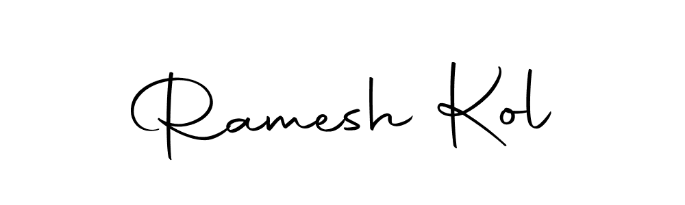 Create a beautiful signature design for name Ramesh Kol. With this signature (Autography-DOLnW) fonts, you can make a handwritten signature for free. Ramesh Kol signature style 10 images and pictures png