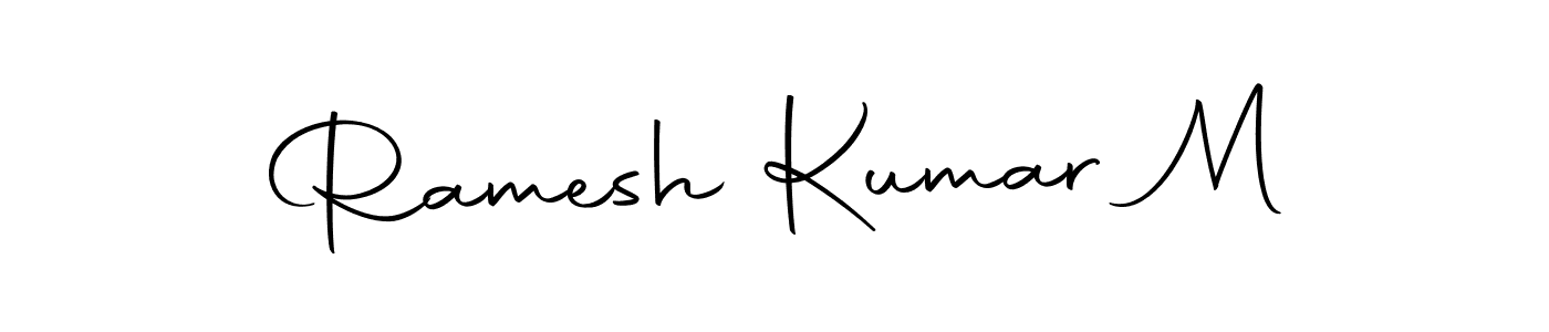 Similarly Autography-DOLnW is the best handwritten signature design. Signature creator online .You can use it as an online autograph creator for name Ramesh Kumar M. Ramesh Kumar M signature style 10 images and pictures png