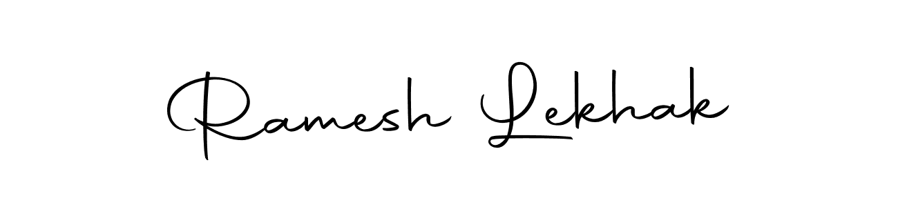 Ramesh Lekhak stylish signature style. Best Handwritten Sign (Autography-DOLnW) for my name. Handwritten Signature Collection Ideas for my name Ramesh Lekhak. Ramesh Lekhak signature style 10 images and pictures png