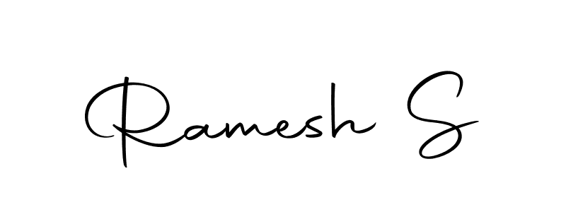 Use a signature maker to create a handwritten signature online. With this signature software, you can design (Autography-DOLnW) your own signature for name Ramesh S. Ramesh S signature style 10 images and pictures png