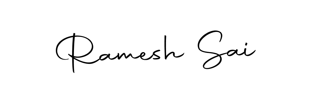 Design your own signature with our free online signature maker. With this signature software, you can create a handwritten (Autography-DOLnW) signature for name Ramesh Sai. Ramesh Sai signature style 10 images and pictures png