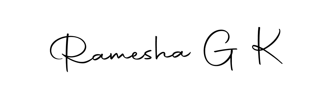 Make a beautiful signature design for name Ramesha G K. Use this online signature maker to create a handwritten signature for free. Ramesha G K signature style 10 images and pictures png